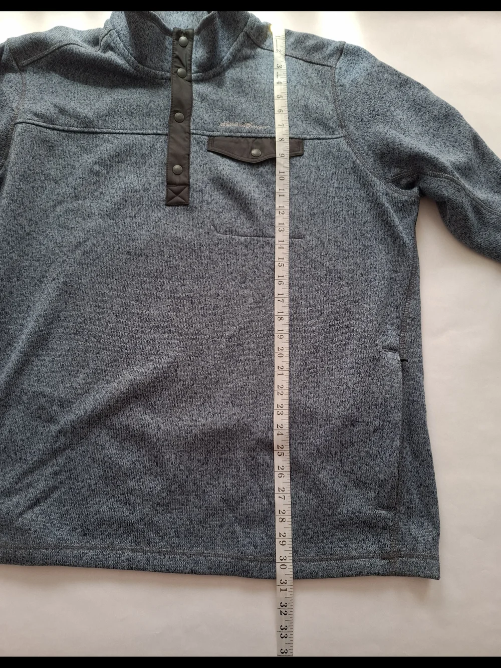 Eddie Bauer Men's Blue Heather Pullover Sweater SZ 2XL